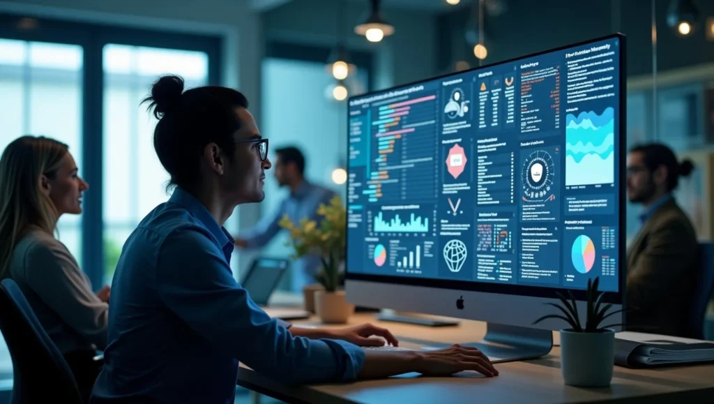 marketing expert with high ponnytail