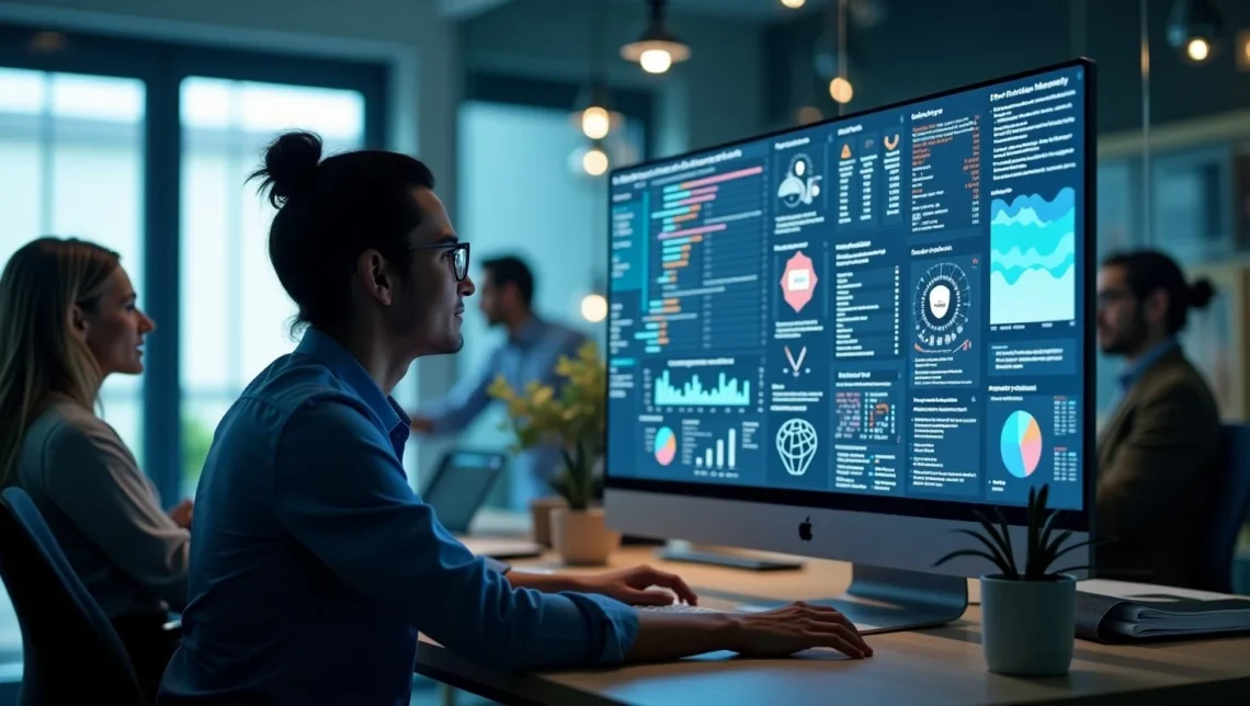 marketing expert with high ponnytail