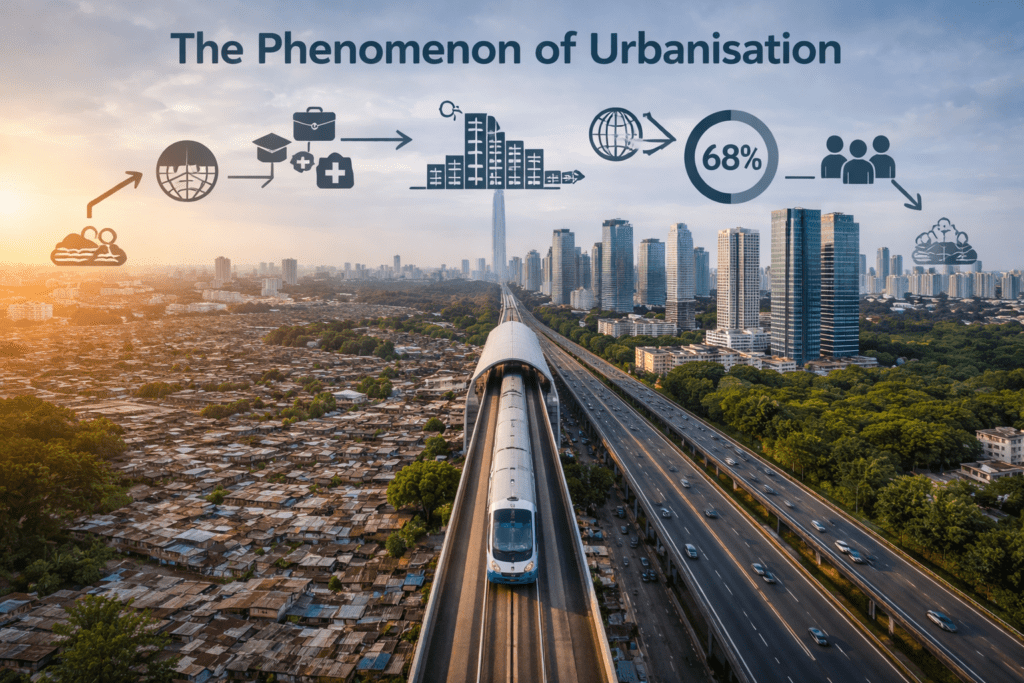 the phenomenon of urbanisation