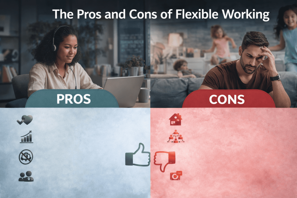 the pros and cons of flexible working