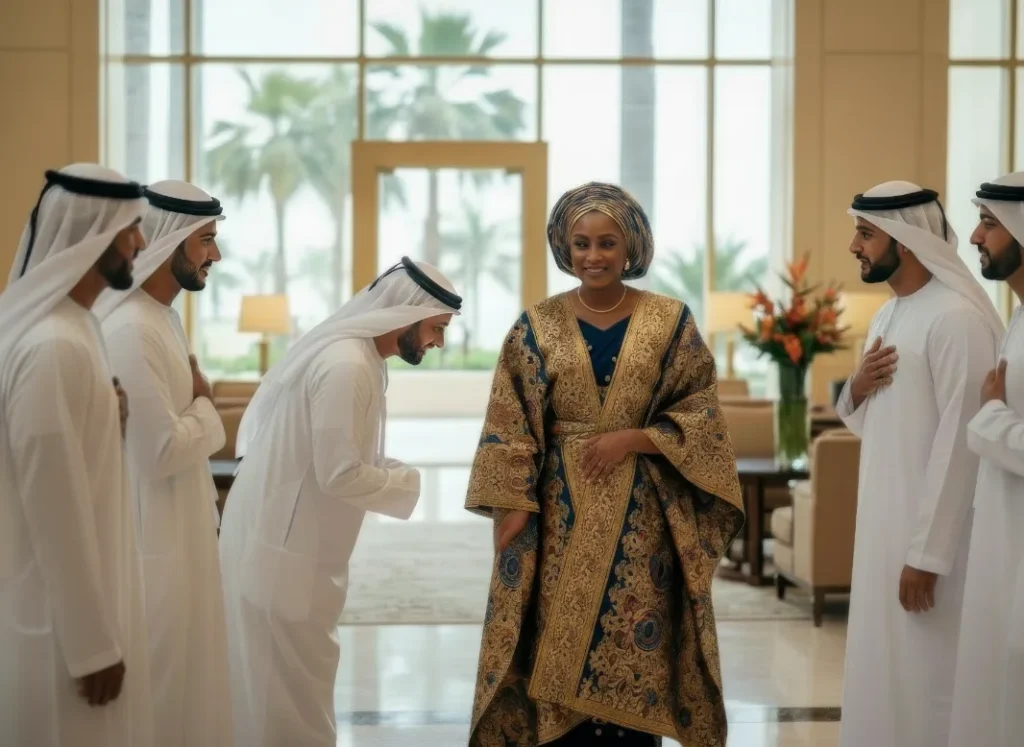 african female diplomat reduced